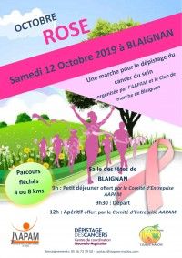Marche rose pour le dépistage du cancer du sein