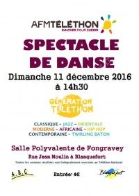 Spectacle de Danse au Profit du Téléthon