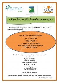 Réunion de Sensibilisation sur le Thème du Bien Vivre