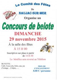 Concours de belote