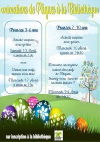 Animations de Pâques à la Bibliothèque