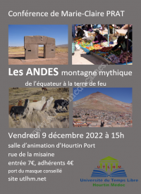 Conférence : Les ANDES montagne mythique