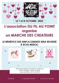 Marché des créateurs au profit d'octobre rose