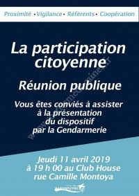 Réunion Publique : La Participation Citoyenne