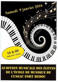 Audition musicale des élèves de l'école de musique