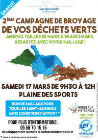 Broyage de vos déchets verts