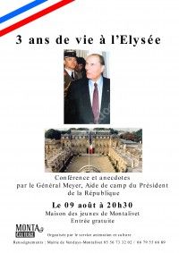 Conférence : 3 ans de vie à l'Elysée