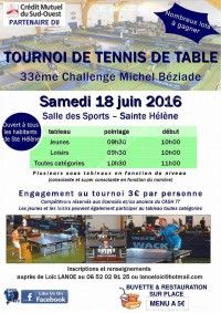 Tournoi de Tennis de Table