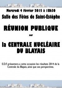 Réunion Publique sur la Centrale Nucléaire du Blayais