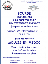 Bourse aux Jouets, Vêtements et à la Puériculture