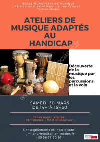 Ateliers de Musique Adaptés au Handicap