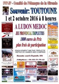 Grand concours de jeu provençal de pétanque