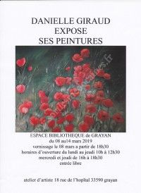 Danielle Giraud Expose ses Peintures