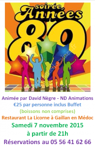 Soirée Années 80