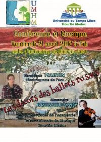 Conférence : Les décors des Ballets Russes