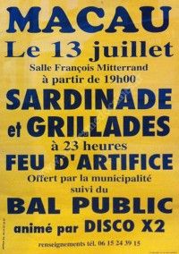 Sardinade et grillades