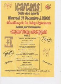 Réveillon St Sylvestre