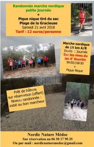 Randonnée marche nordique