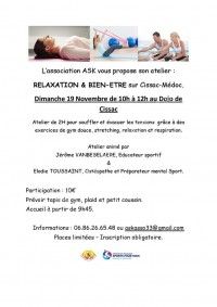Atelier Relaxation & Bien Etre