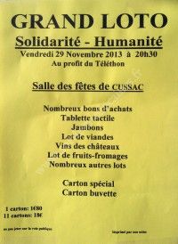 Loto au Profit du Téléthon