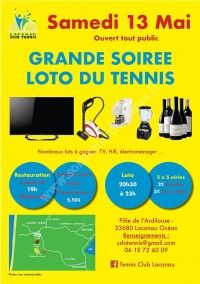 Grande Soirée LOTO du Tennis club de Lacanau