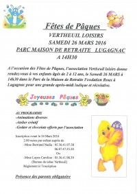 Fêtes de Pâques 2016