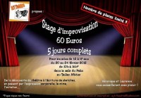 Stage d'improvisation théâtre