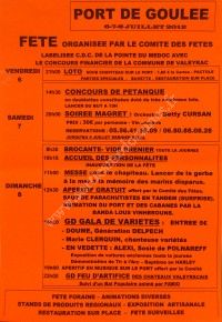 Fête du Port de Goulée (programme complet)