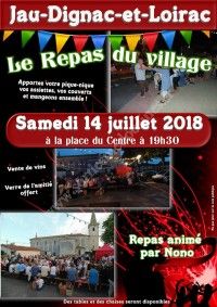 Le repas du Village de Jau Dignac et Loirac 2018