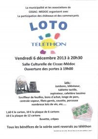 Loto au Profit du Téléthon