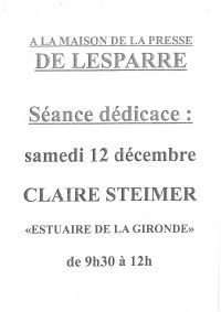 Dédicace Claire Steimer