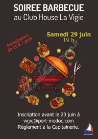 Soirée Barbecue au Club House La Vigie