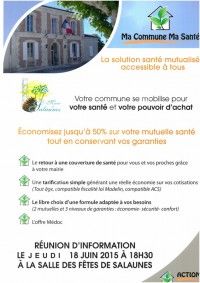 Réunion d'Information : Ma Commune, Ma Santé
