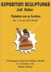 Exposition Sculpture Variation sur un Bonbon
