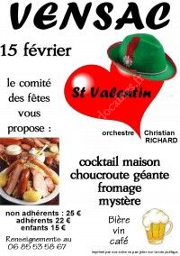 Soirée Choucroute - Saint-Valentin