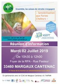 Réunion d'information : Sensibilisation aux fortes chaleurs