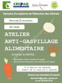 Atelier anti-gaspillage alimentaire
