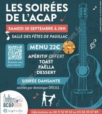 Soirée Paëlla organisée par l'ACAP