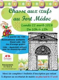 Chasse aux Oeufs au Fort Médoc 2019