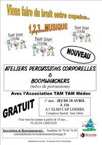 Ateliers Percussions Corporelles & Boomwhackers