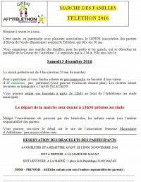 Marche des familles - Téléthon 2016