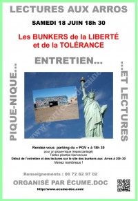 Soirée lecture Aux Arros : Les Bunkers de la Liberté et de la Tolérance
