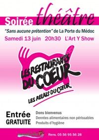 Soirée Théâtre de Soutien aux Restos du Coeur