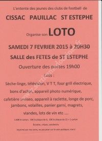 Loto Entente Football Cissac, Pauillac, St Estèphe