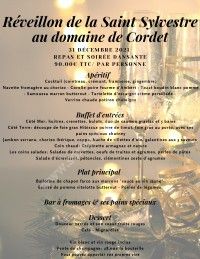 Réveillon de la St-Sylvestre 2021