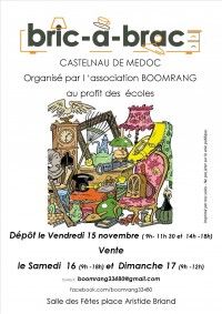 Bric à Brac Boomrang au profit des écoles