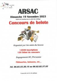 CONCOURS DE BELOTE