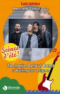 Concert : Zacharie Defaut Band Waiting for a sign