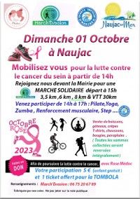 Marche au profit Octobre Rose