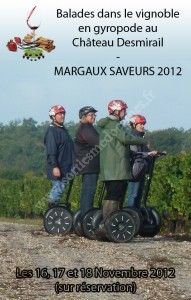 Balade dans le vignoble en gyropode, visite et dégustation au Château Desmirail